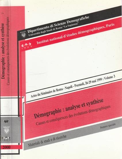 Actes du Seminaire de Roma, Napoli, Pozzuoli, 26-29 mai 1999 vol 3 - copertina