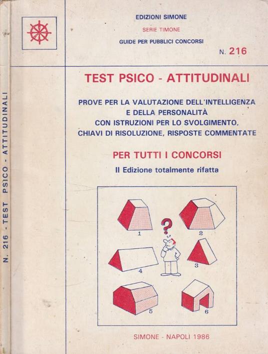 Test psico attitudinali - copertina