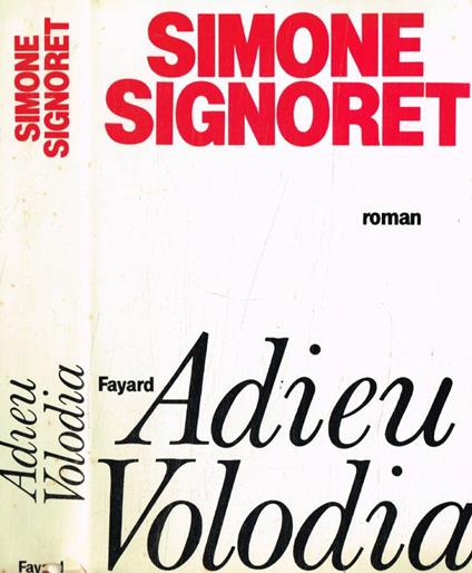 Adieu Volodia - Simone Signoret - copertina