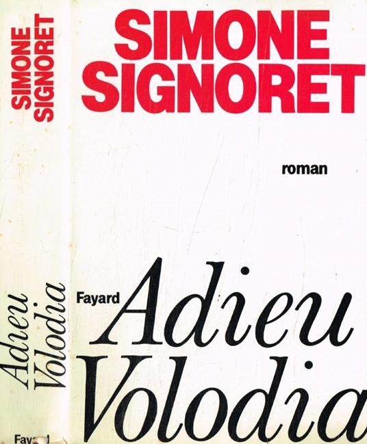 Adieu Volodia - Simone Signoret - copertina