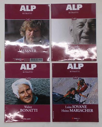 Messner - Cassin - Bonatti - Iovane e Mariacher. (ALP "Ritratti" Serie completa) - copertina