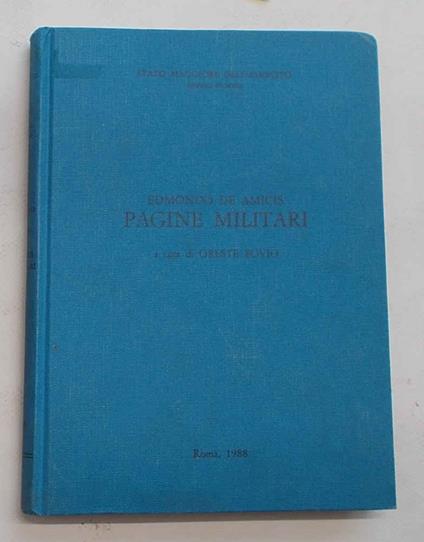 Pagine militari - Edmondo De Amicis - copertina