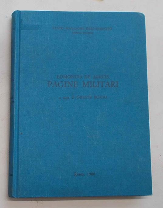 Pagine militari - Edmondo De Amicis - copertina