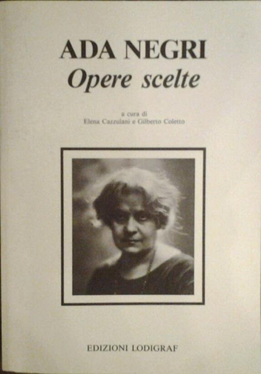 Opere Scelte - Ada Negri - copertina