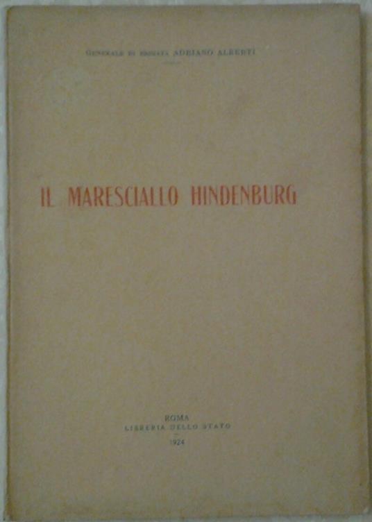 Il Maresciallo Hindenburg - copertina