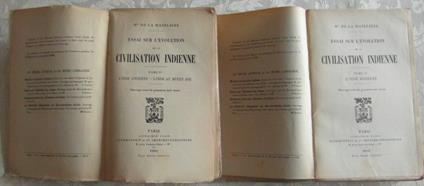 Essai Sur L'Evolution De La Civilisation Indienne - copertina