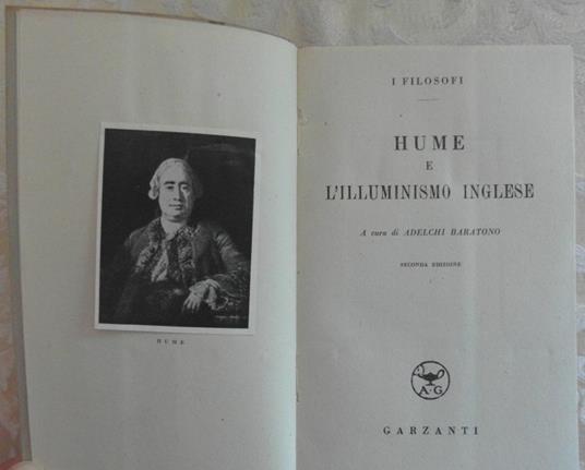 Hume E L'Illuminismo Inglese - copertina