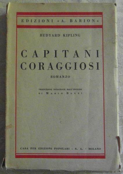 Capitani Coraggiosi - Rudyard Kipling - copertina