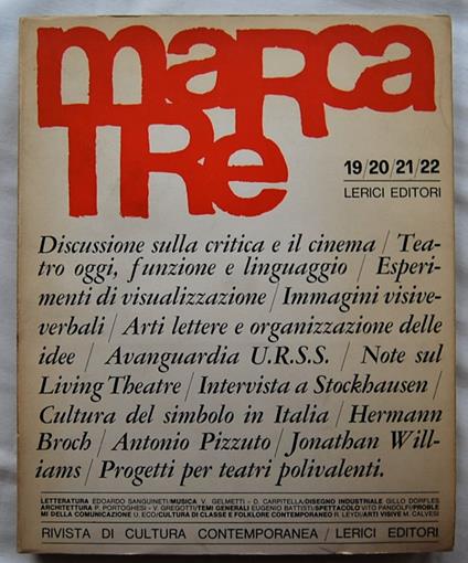 Marcatre 19/20/21/22 - copertina