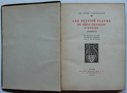Les Petites Fleurs De Saint Francois D'Assise - copertina