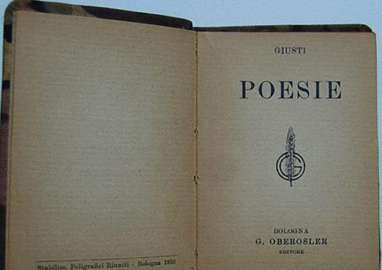 Poesie - copertina