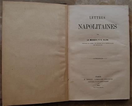 Lettres Napolitaines - copertina