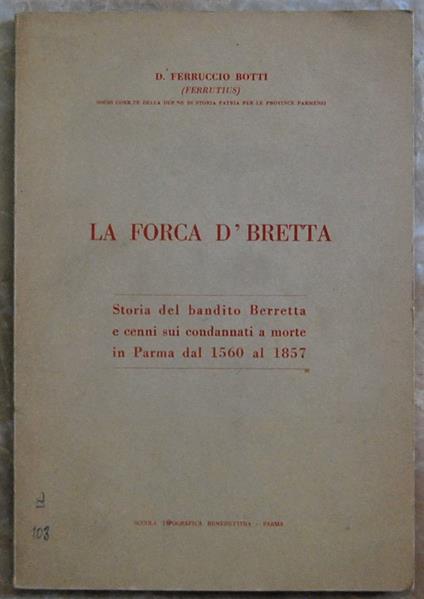 La Forca D'Bretta - Ferruccio Botti - copertina