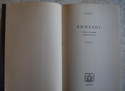 Enneadi. Volume I - copertina