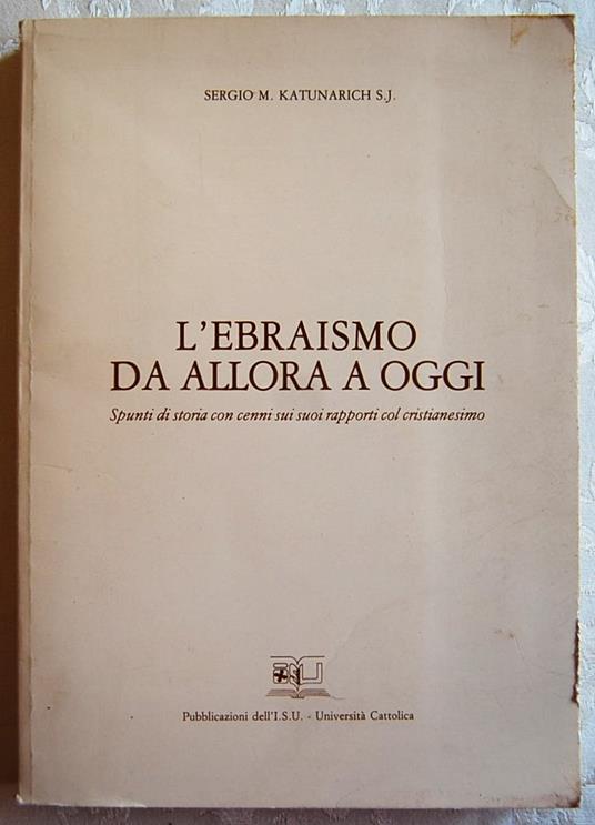 L'Ebraismo Da Allora A Oggi - copertina