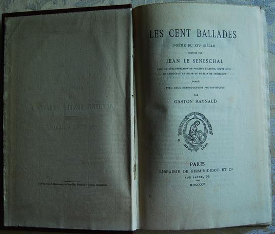 Les Cent Ballades. Poeme Du Xiv Siecle - copertina