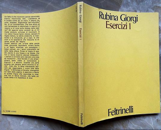 Esercizi 1 - Rubina Giorgi - copertina