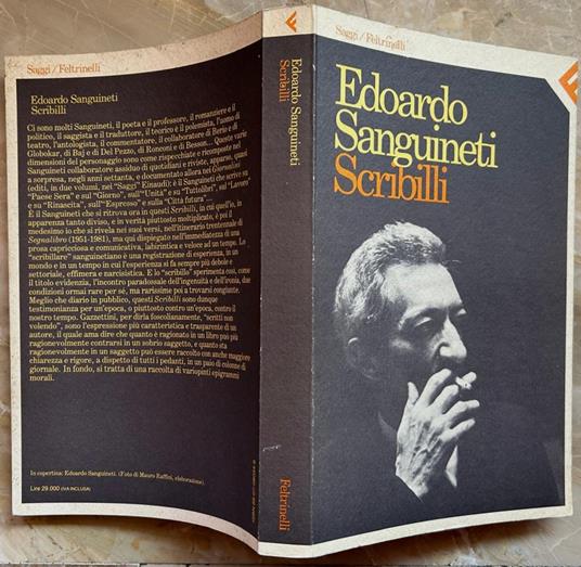 Scribilli - Edoardo Sanguineti - copertina