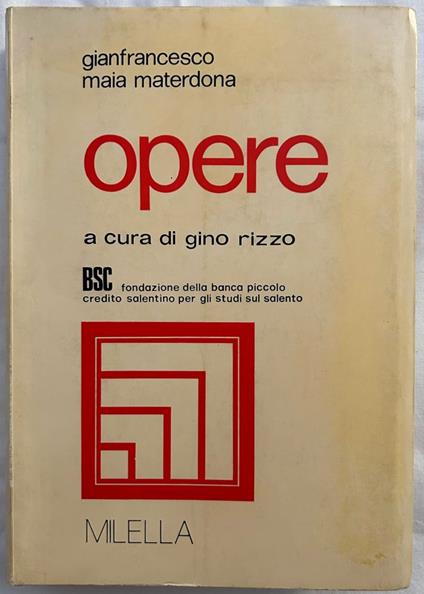 Opere - copertina