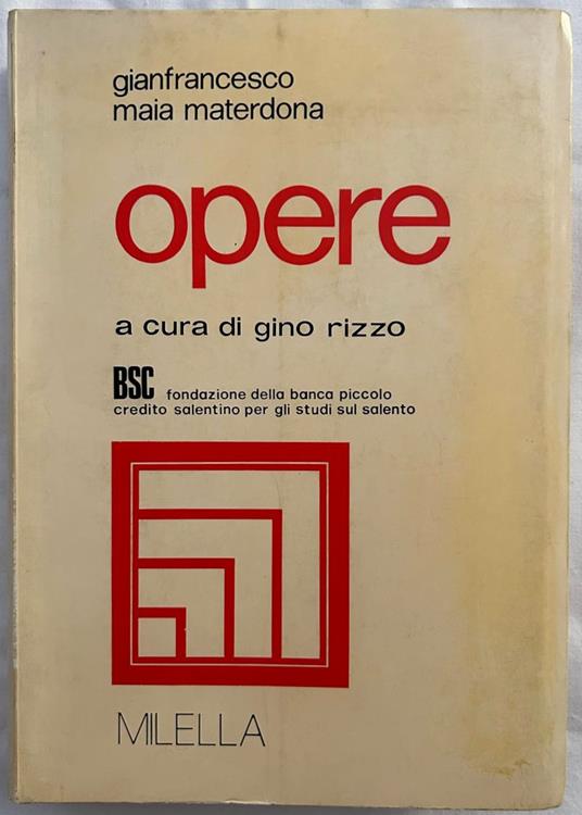 Opere - copertina