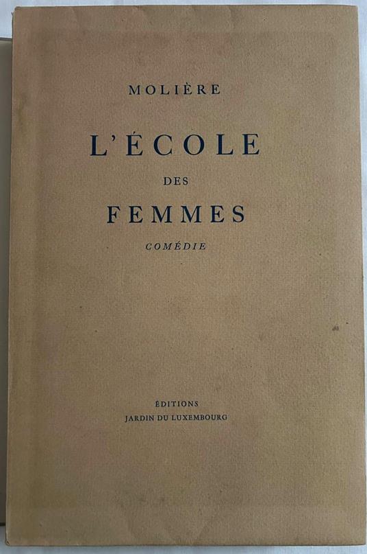 L'Ecole Des Femmes - Molière - copertina