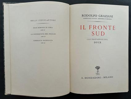 Il Fronte Sud - Rodolfo Graziani - copertina