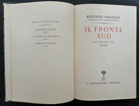 Il Fronte Sud - Rodolfo Graziani - copertina