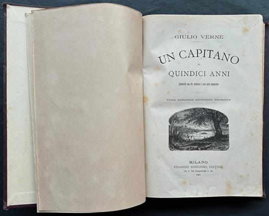 Un Capitano Di Quindici Anni - copertina