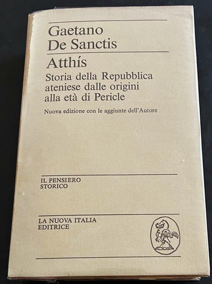 Atthis - Gaetano De Sanctis - copertina