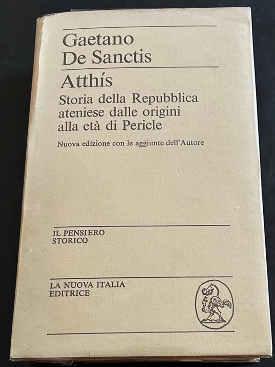 Atthis - Gaetano De Sanctis - copertina