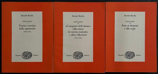 Scritti Teatrali - Bertolt Brecht - copertina
