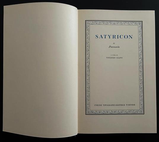 Satyricon - copertina