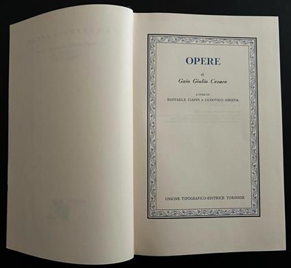 Opere - Gaio Giulio Cesare - copertina