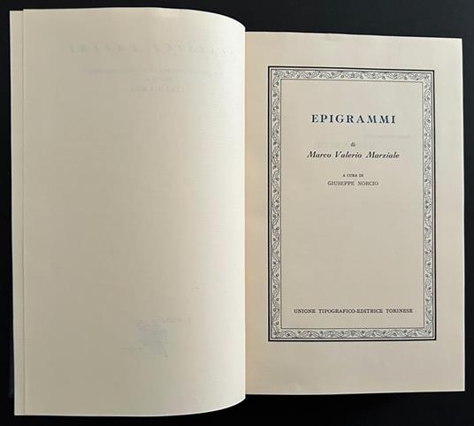 Epigrammi - Marco Valerio Marziale - copertina