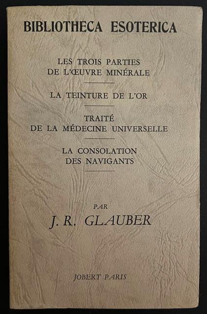 Les Trois Parties De L'Oeuvre Minerale - copertina