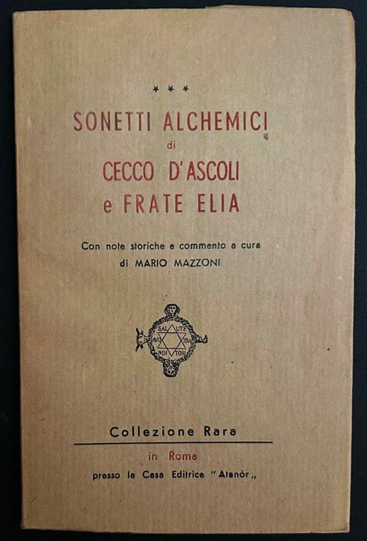 Sonetti Alchemici - copertina