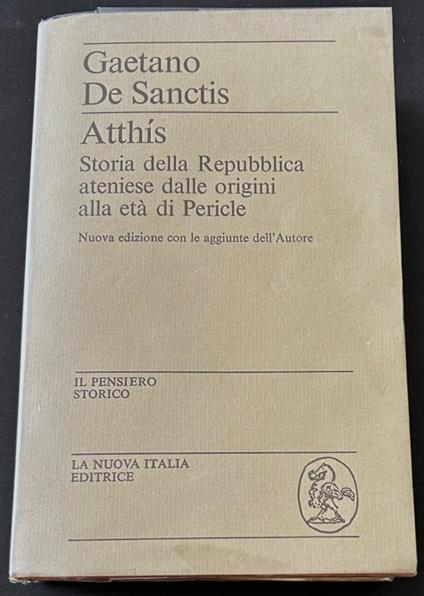 Atthis - Gaetano De Sanctis - copertina