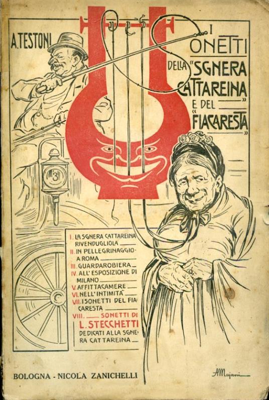 I sonetti della "Sgnera Cattareina" e del "Fiacaresta" con sonetti alla Sgnera Cattareina di Lorenzo Stecchetti. Terza edizione - Testoni Alfredo - copertina