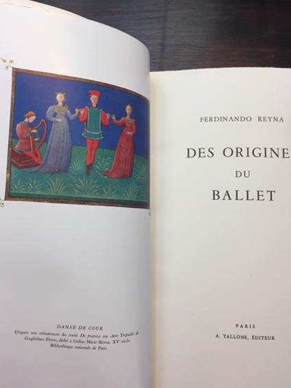 Des Origines du Ballet - copertina