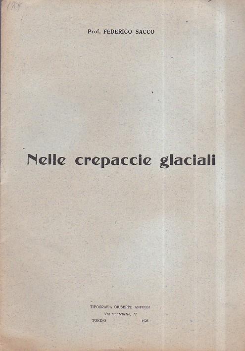 Nelle crepaccie glaciali - Federico Sacco - copertina