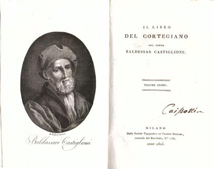 Il Libro del Cortegiano - Baldassarre Castiglione - copertina