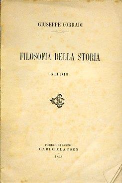 Filosofia della storia. Studio - Giuseppe Corradi - copertina