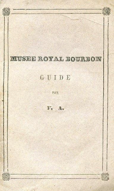 Guide du Musée Royal Bourbon - copertina