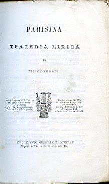 Parisina. Tragedia lirica - Gaetano Donizetti - copertina