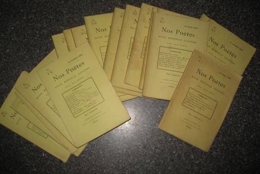 Nos Poètes. Revue mensuelle illustrée. Directeur: Maxime Formont - copertina