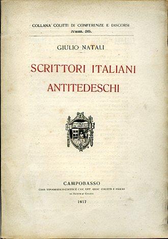 Scrittori italiani antitedeschi - Giulio Natali - copertina