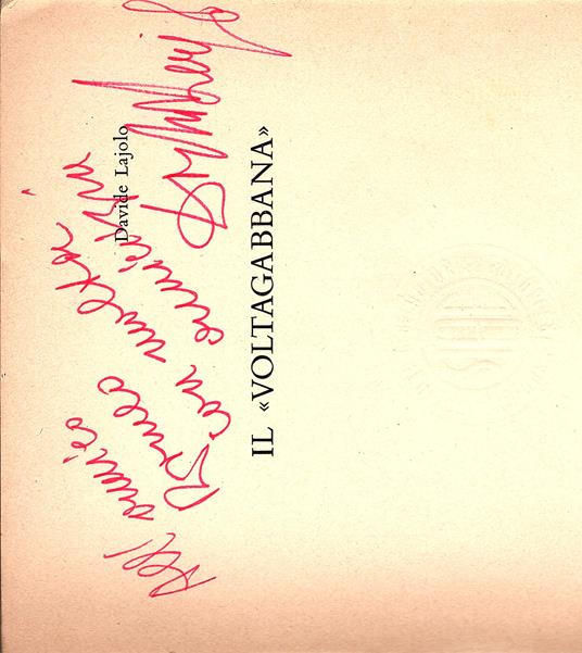 Il voltagabbana - Davide Lajolo - copertina