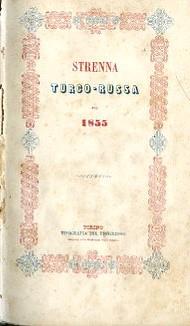 Strenna Turco - Russa pel 1855 - copertina