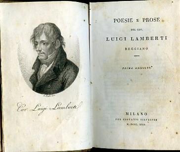 Poesie e prose. Prima edizione - Luigi Lamberti - copertina