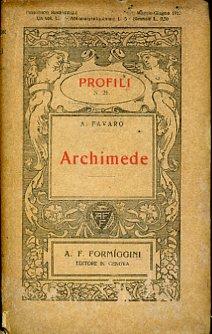 Archimede - Antonio Favaro - copertina
